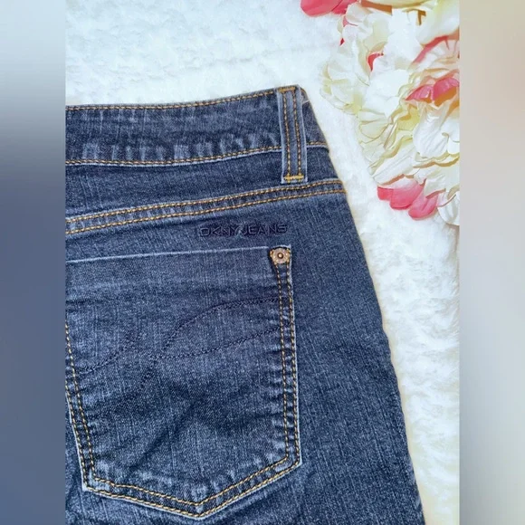 DKNY Dark Blue Straight Leg Jeans Size 10 - Picture 5 of 9